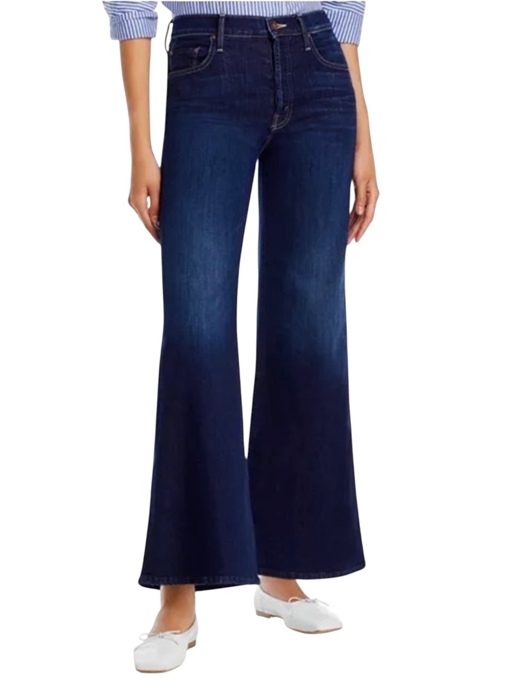 MOTHER Jeans Tomcat Roller Off Limits Dark Indigo Blue Wide Leg Size 29 - Picture 15 of 15